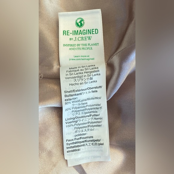 J Crew Nello Gori Italian Stadium Cloth Wool coat size 0 women’s - Picture 7 of 7